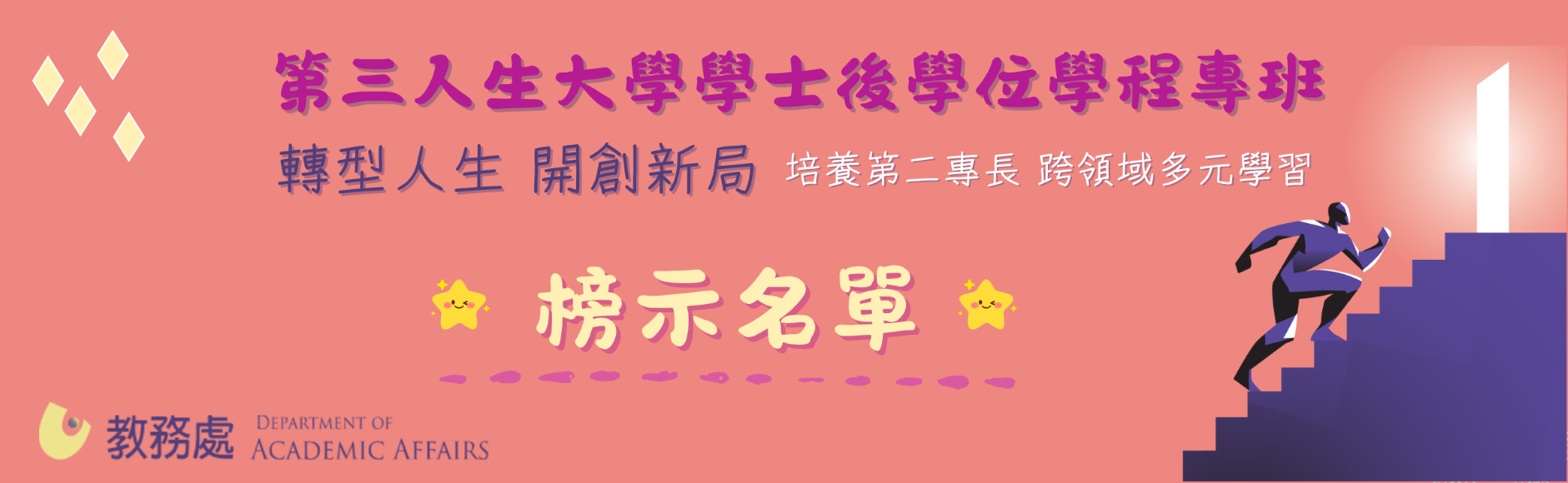 國立空中大學114學年度第三人生大學榜示名單