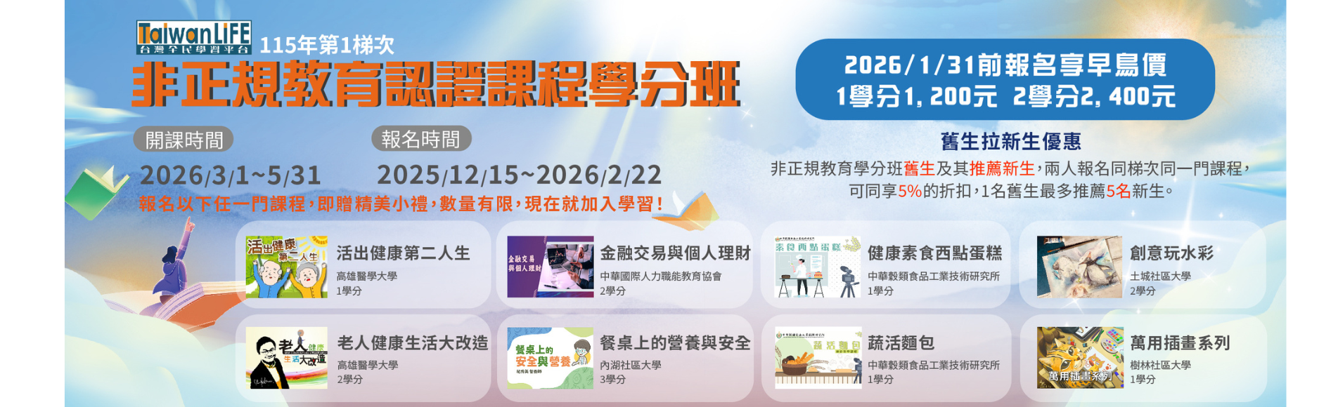 ：：：115-1 非正規教育學分班