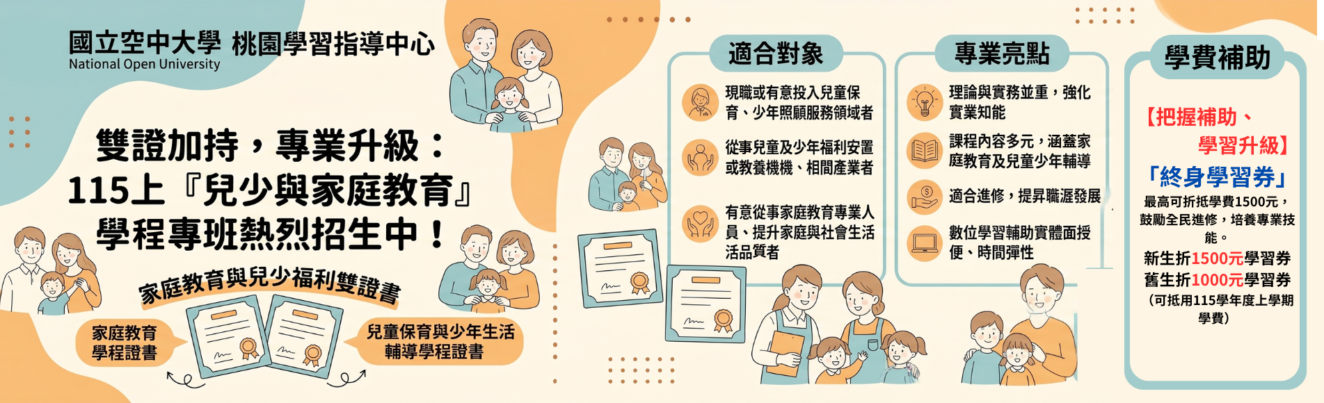 115兒少專班招生