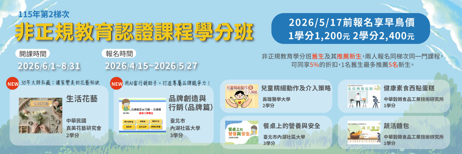 TaiwanLIFE臺灣全民學習平台115年度第2...